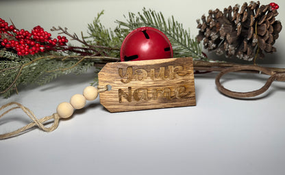 Custom Stocking Name Tag