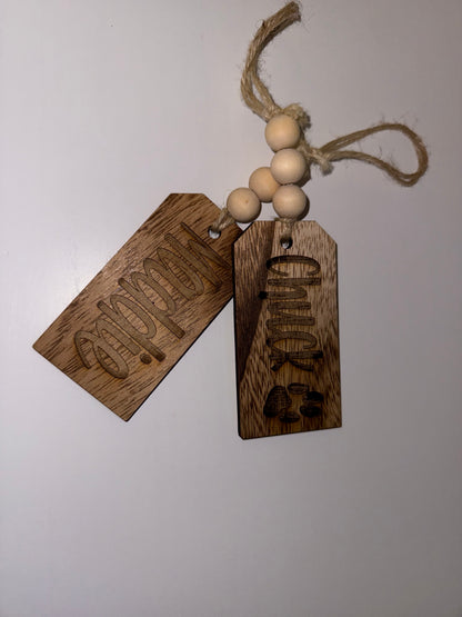 Custom Stocking Name Tag